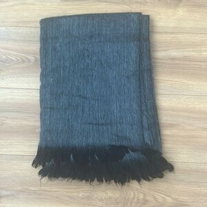 Dark gray alpaca scarf